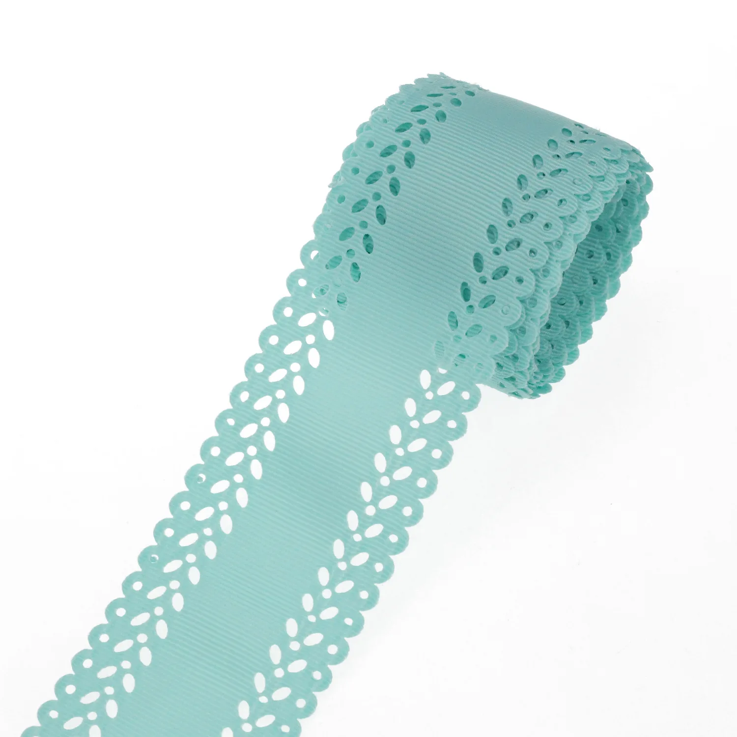44mm Wide Hollow Lace Pattern Embossed Belt Flower Decoration supplied by BY Boyuan