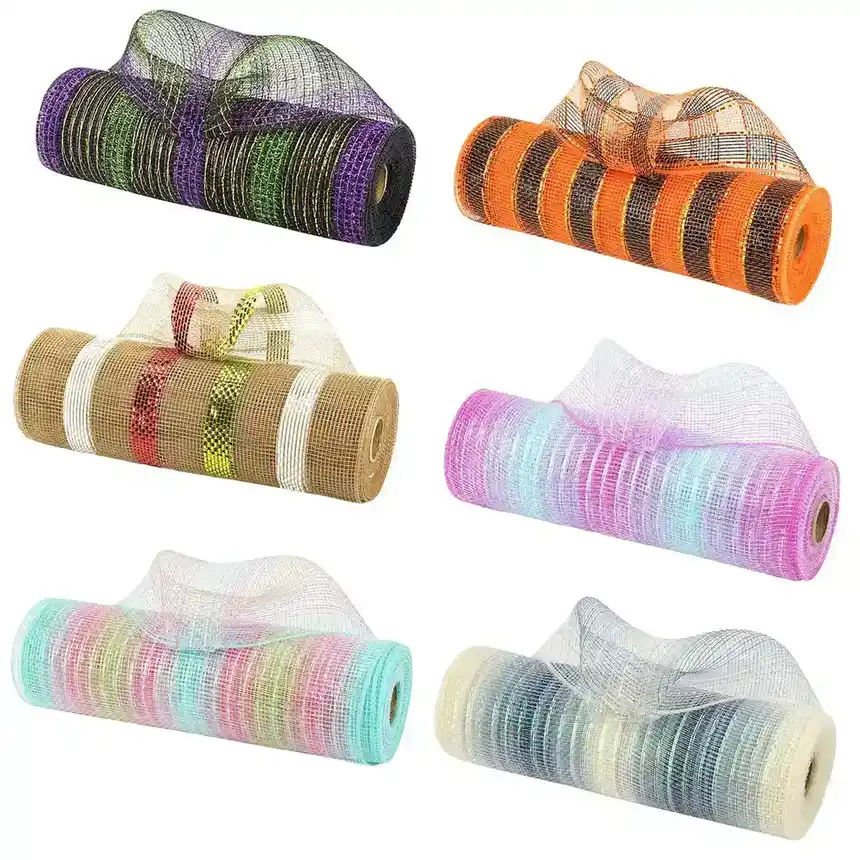 PP Mesh Roll Wreath Material Christmas Decoration Festive Atmosphere supplied by BY Boyuan