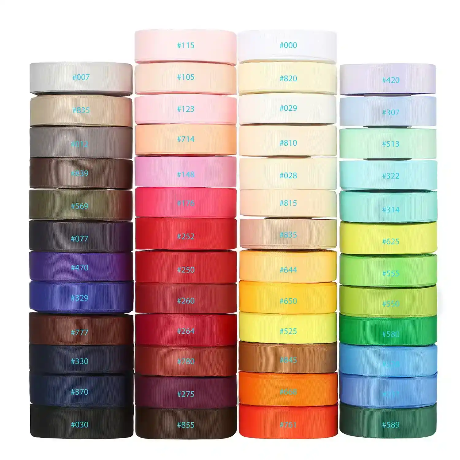 Solid Color Thread with Plain Ribbon Flowers Gift Packaging Polyester Ribbon 2 supplied by BY Boyuan