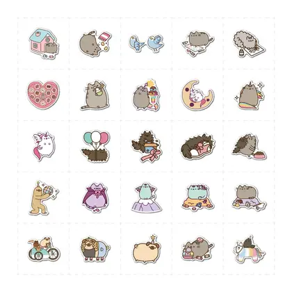 100 Cartoon Cute Graffiti Stickers Luggage Guitar Skateboard Computer detail view 2