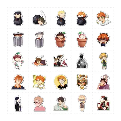 100 Pieces of Volleyball Junior Japanese Anime Cartoon Graffiti detail view 3