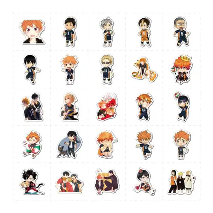 100 Pieces of Volleyball Junior Japanese Anime Cartoon Graffiti detail view 2