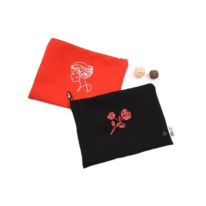 2021 Polyester Drawstring Pocket Renewable Oxford Cosmetic Bag Gift detail view 3