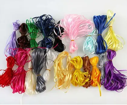 3mm One Point Snow Gauze Ribbon Silk Gift Bag detail view 2