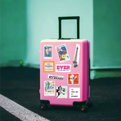 50 Hongkong Wind Brand Retro Luggage Stickers Creative Electric detail view 3