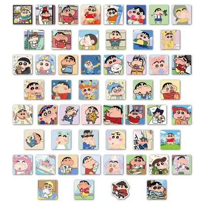 54 Cute Cartoon Crayons Small Sticker Luggage Rod Box detail view 2
