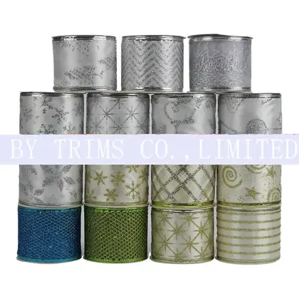 6.3cm Kaoke Wire Edge Ribbon Bow Clothing Accessories Wedding supplied by BY Boyuan
