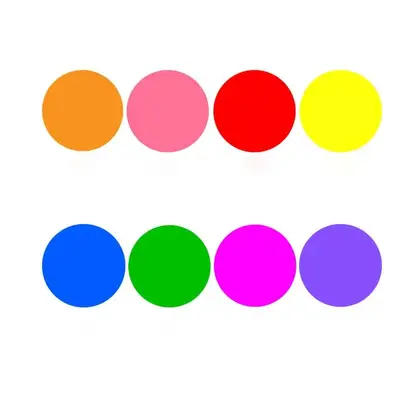 6-inch Classification Mark Dot Sticker Removable Glue Round PVC detail view 2
