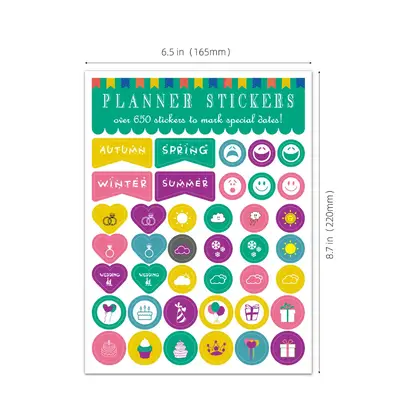 Planner Sticker Theme Monthly Weekly Calendar Encourages Planning detail view 2