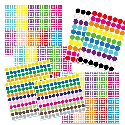 Color Dot Self-adhesive Sticker Classification Mark 6mm12mm Round Label detail view 3