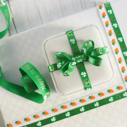 St. Patrick's Day Ribbon Combination Set Decorative Ornaments Irish detail view 3