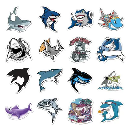 Sea Creature Sticker Cartoon Suitcase Children Skateboard Refrigerator Anti-graffiti detail view 3