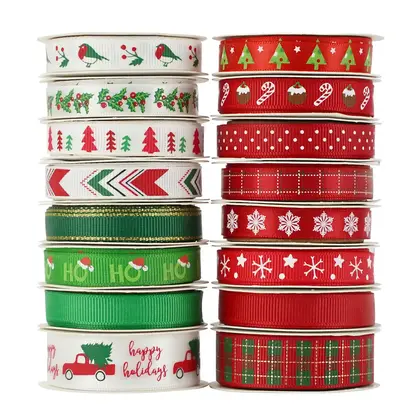 Amazon's Christmas Set Collection Holiday Decoration with Handmade Bow detail view 2