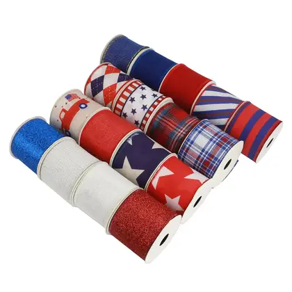 American Star Flag Series Ribbon 6.3cm Wire Sided Coker detail view 3