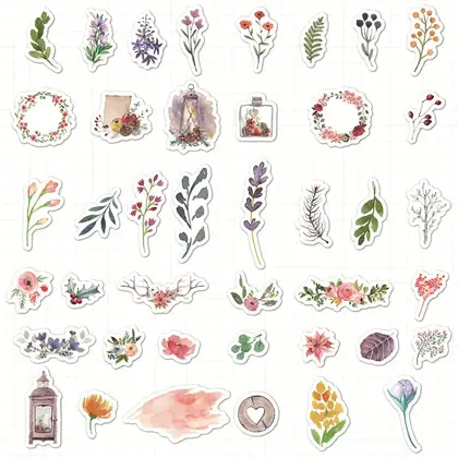 And Paper Hand Account Stickers Ins-style Korean Unicorn Flamingo detail view 3