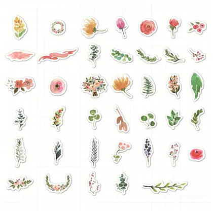 And Paper Hand Account Stickers Ins-style Korean Unicorn Flamingo detail view 2