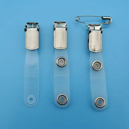 Badge Clip Brand Metal 504G Work Permit Transparent supplied by BY Boyuan