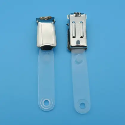 Badge Clip Brand Metal 504G Work Permit Transparent detail view 3