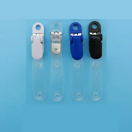 Badge Clip Brand Metal 504G Work Permit Transparent detail view 2
