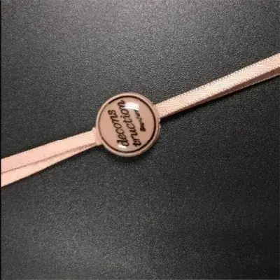 Best Regular Clothing/hats/shoes Ribbon Seal Tag with Logo detail view 3