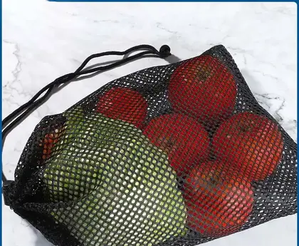 Big Brand Cosmetic Storage Bag Travel Clothing Flannel Drawstring detail view 2