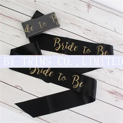 Bridal Etiquette Belt Bride to Be Bachelor Party Bridesmaids Polyester Ribbon 2 detail view 3