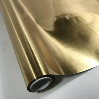 Bronzing Material Paper-plastic Dual-use High-grade Wire Drawing Gold Paper detail view 2