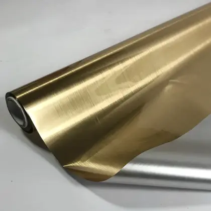 Bronzing Material Paper-plastic Dual-use High-grade Wire Drawing Gold Paper detail view 3