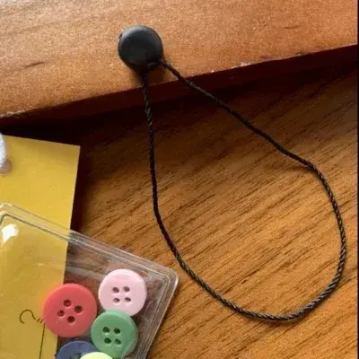 Button-shaped Clothing Tag 1000pcs/bag Lanyard Recyclable Hat /shoes Hanging detail view 2