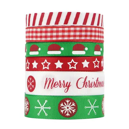 Christmas Set Ribbon Carnival Gift Box Packaging Festive Scene Nylon Ribbon and Webbing 2 detail view 3