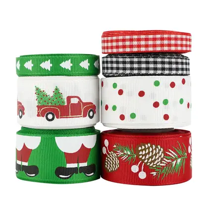 Christmas Set Ribbon Decoration Gift Box Packaging Festive Scene detail view 3