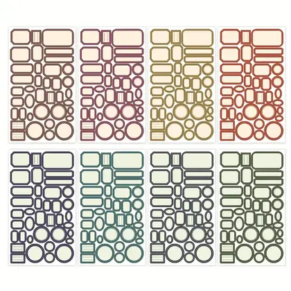 Classification Label Thickened Can Be Written Tear-proof Color Notebook detail view 3