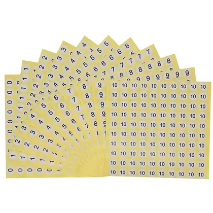 Clothing Code Label Mark Red Round Sticker Size Paper supplied by BY Boyuan