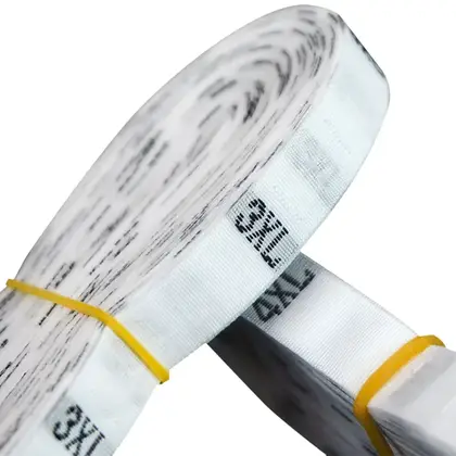Clothing Code Mark Size Cloth Label Collar Double Brocade supplied by BY Boyuan