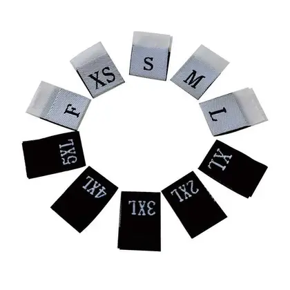 Clothing Code Mark Size Digital Satin Edging Taiwan Machine detail view 2