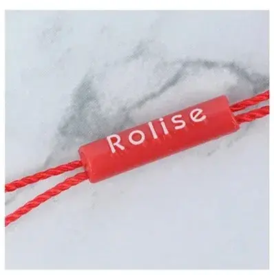 Clothing Tag Cylindrical Hanging Grain Rope Custom Lettering Double detail view 3