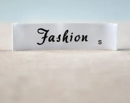 Clothing Universal Collar Label Trademark Size Cloth Woven Satin detail view 3