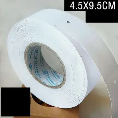 Coated Paper Roll Tag Blank White Card Label Can detail view 2