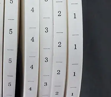 Code Label Worker Number Digital 1-60 Yards Mark Washing supplied by BY Boyuan