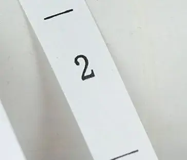 Code Label Worker Number Digital 1-60 Yards Mark Washing detail view 2
