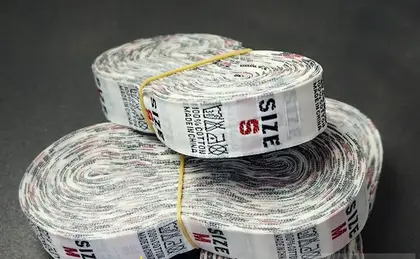 Collar Code Mark Silk Screen Printing Size Label Cotton supplied by BY Boyuan