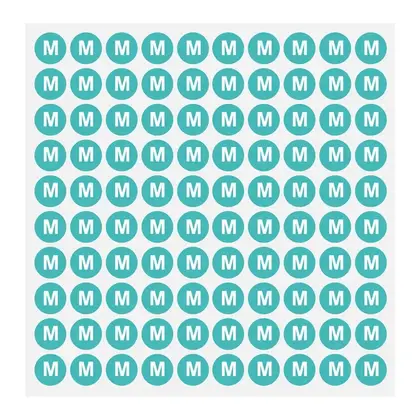Color Dot Self-adhesive Label Clothes Size Round Seal Sticker detail view 3