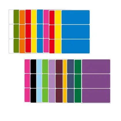 Color Rectangular Self-adhesive Label Classification Mark Coated Paper Handwritten detail view 2