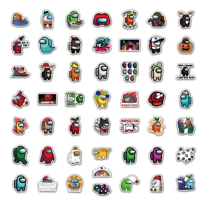 100 Ex-gratia Graffiti Cartoon Waterproof Portable Guitar Stickers Among detail view 2