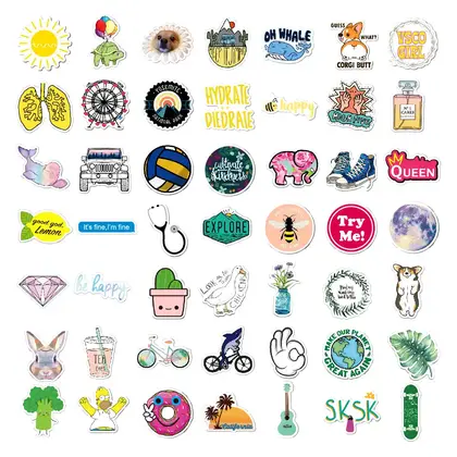 100 Pieces of Small Fresh Vinyl Waterproof Drawbar Suitcase detail view 2