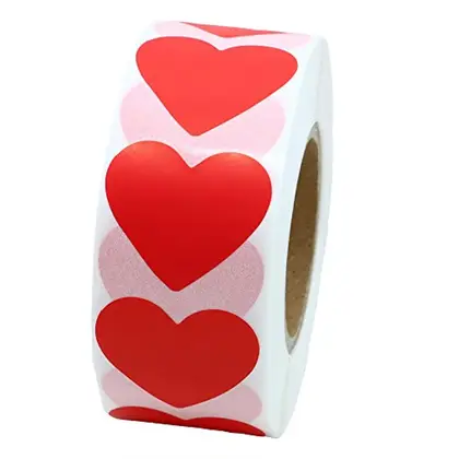 1000 Rolls Valentine's Day Love Hand-made Silver Pink Purple supplied by BY Boyuan