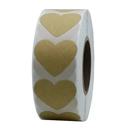 1000 Rolls Valentine's Day Love Hand-made Silver Pink Purple detail view 2