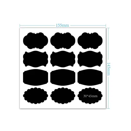 Blackboard Sticker Adhesive Waterproof Large Bottle Seasoning Label Can Self Adhesive Stickers and Labels 2 detail view 2