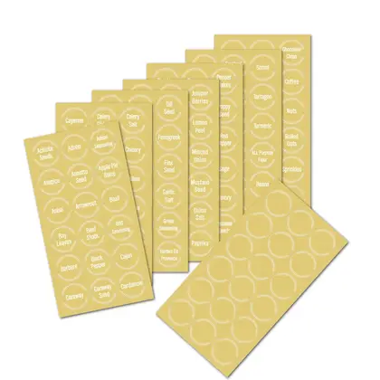 Fragrance Label 144 Creative Transparent Waterproof Stickers Pantry detail view 2
