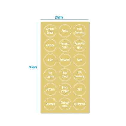 Fragrance Label 144 Creative Transparent Waterproof Stickers Pantry detail view 3